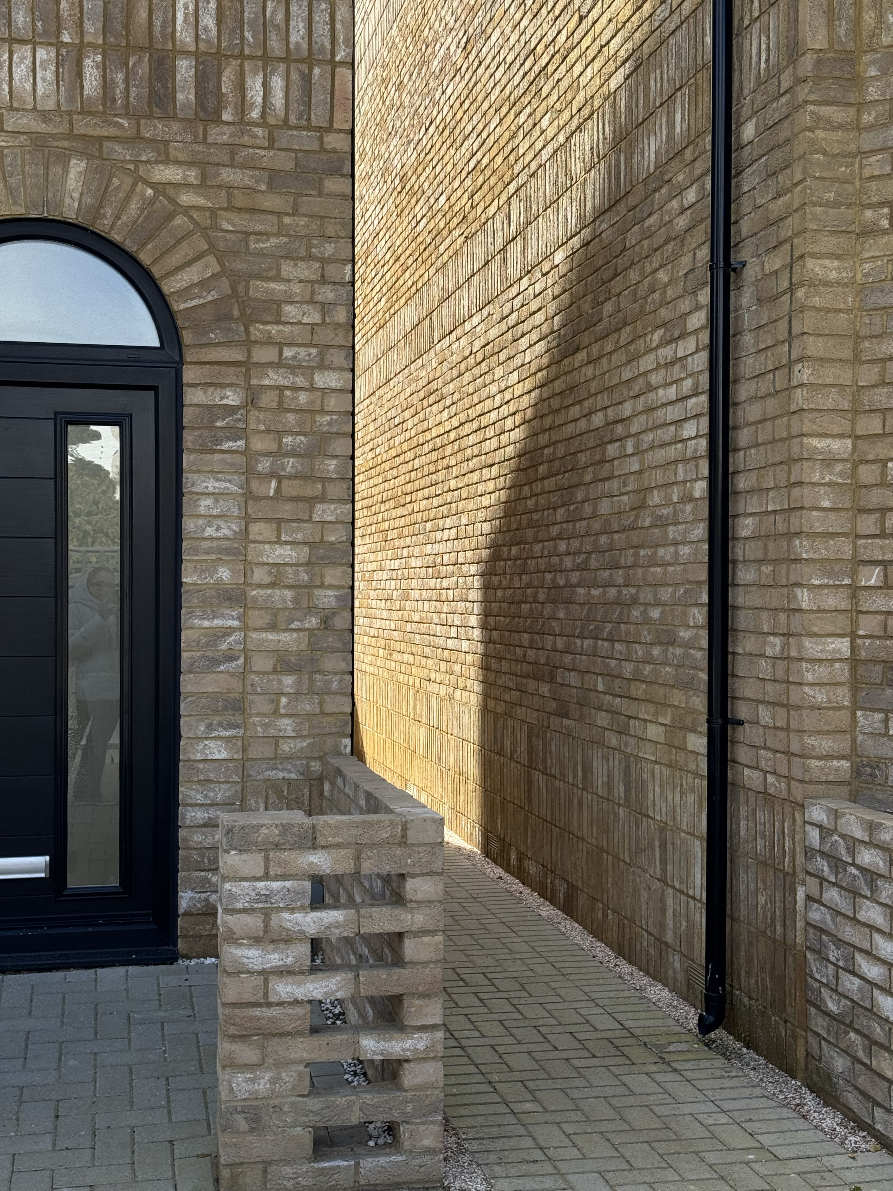 Arched entrance brickwork detail